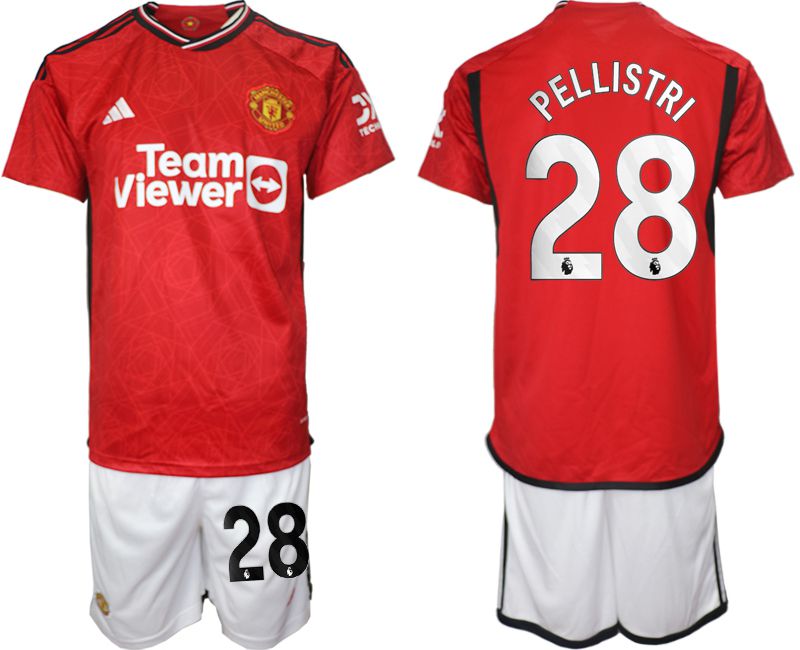 Men 2023-2024 Club Manchester United home red #28 Soccer Jersey->->Soccer Club Jersey